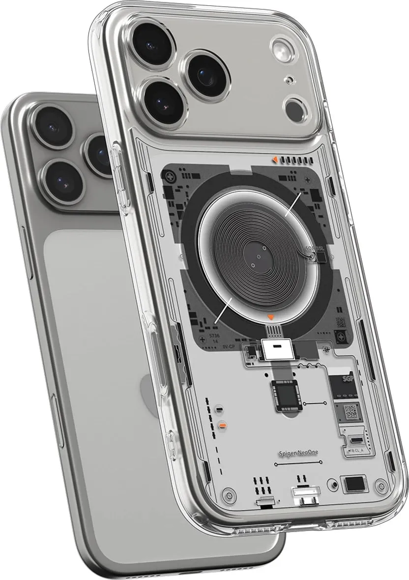 Mbështjellës Spigen Ultra Hybrid MagSafe për iPhone 17 Pro, Transparent - 2