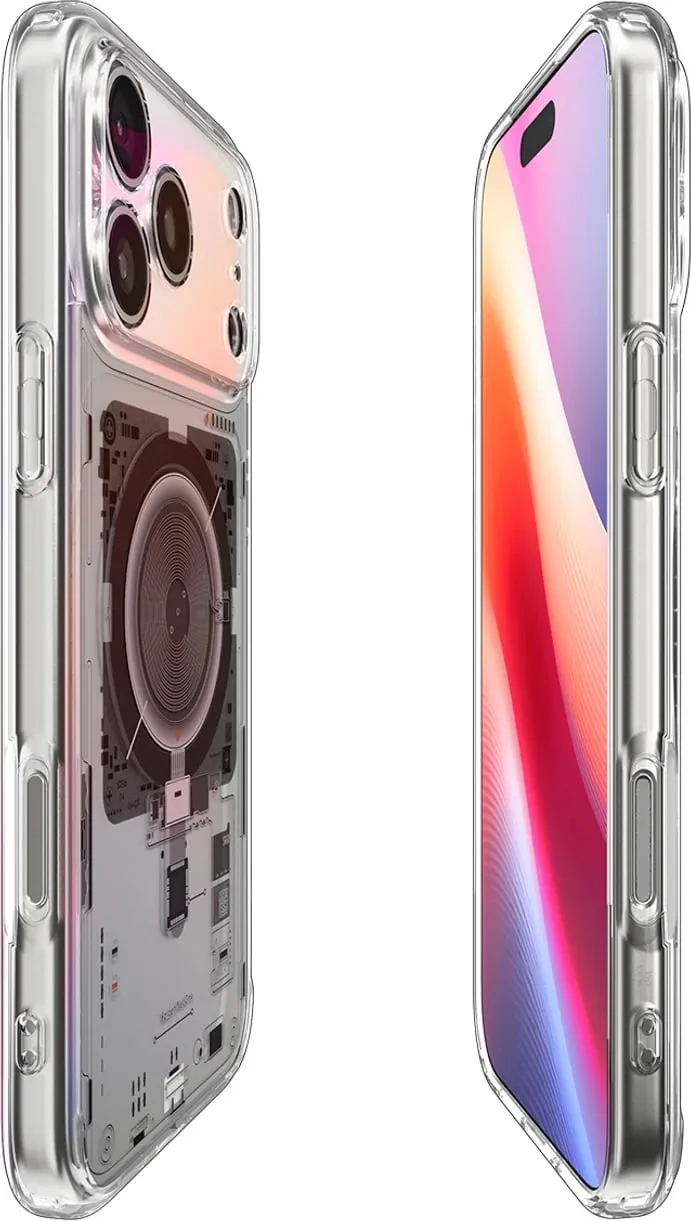 Mbështjellës Spigen Ultra Hybrid MagSafe për iPhone 17 Pro, Transparent - 3
