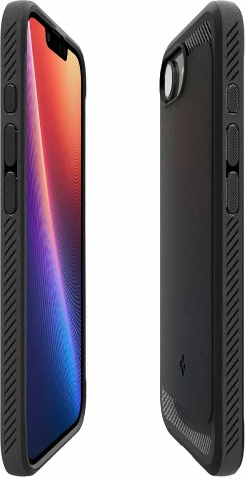 Mbrojtëse për celular Spigen Rugged Armor MagSafe për iPhone 16e, e zezë - 5