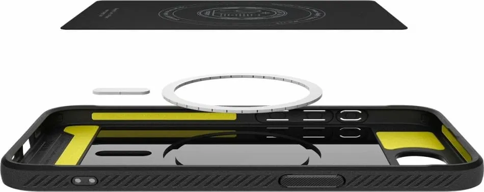 Mbrojtëse për celular Spigen Rugged Armor MagSafe për iPhone 16e, e zezë - 7