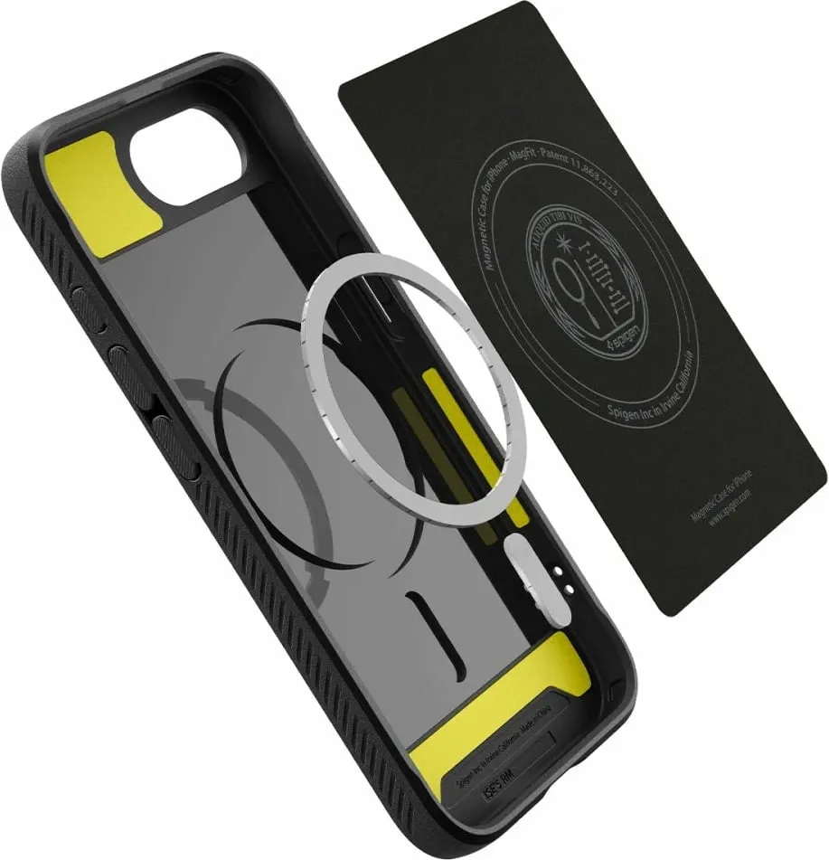 Mbrojtëse për celular Spigen Rugged Armor MagSafe për iPhone 16e, e zezë - 8