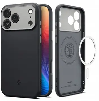 Maskë telefoni Spigen Caseology Nano Pop MagSafe, iPhone 17 Pro, e zezë