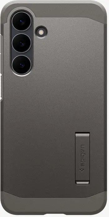 Kuti mbrojtëse Spigen Tough Armor MagSafe, Samsung Galaxy S25 FE, rezistente ndaj goditjeve, gunmetal beige