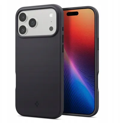 Mbulesë telefoni Spigen Silicone Fit MagSafe, për iPhone 17 Pro, silikon, e zezë - 1