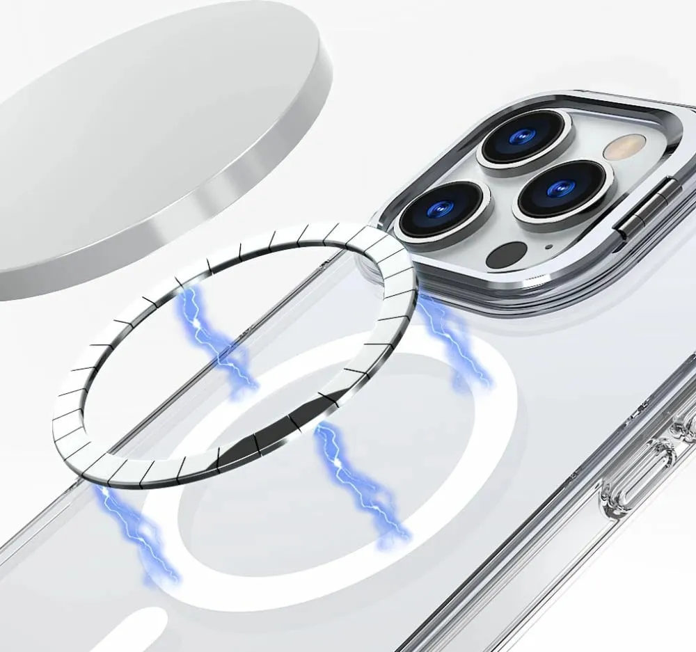 Mbështjellës Tech-Protect MagStand MagSafe për iPhone 16 Pro, Transparent - 4