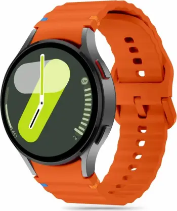 Rrip silikoni për smartwatch Tech-Protect për Samsung Galaxy Watch 4/5/5 Pro/6/7/FE, Portokalli