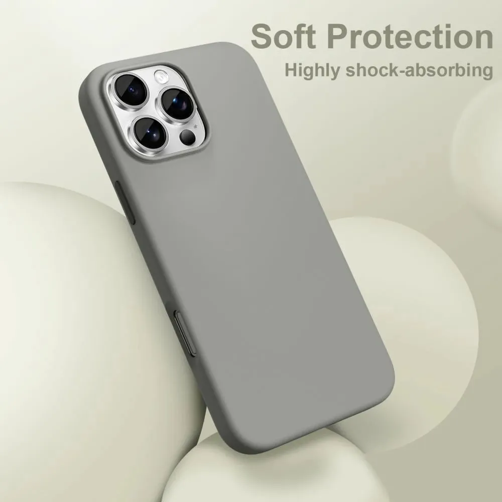 Mbështjellës Tech-Protect Silicone MagSafe për iPhone 16 Pro Max, Gri - 2