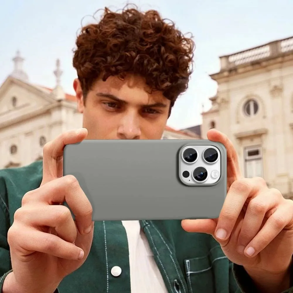 Mbështjellës Tech-Protect Silicone MagSafe për iPhone 16 Pro Max, Gri - 5