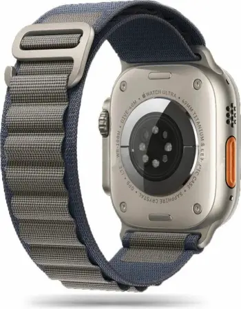 Rrip najloni për Apple Watch Tech-Protect Nylon Pro Strap, 42/44/45/49 mm, Kaltër-Gri