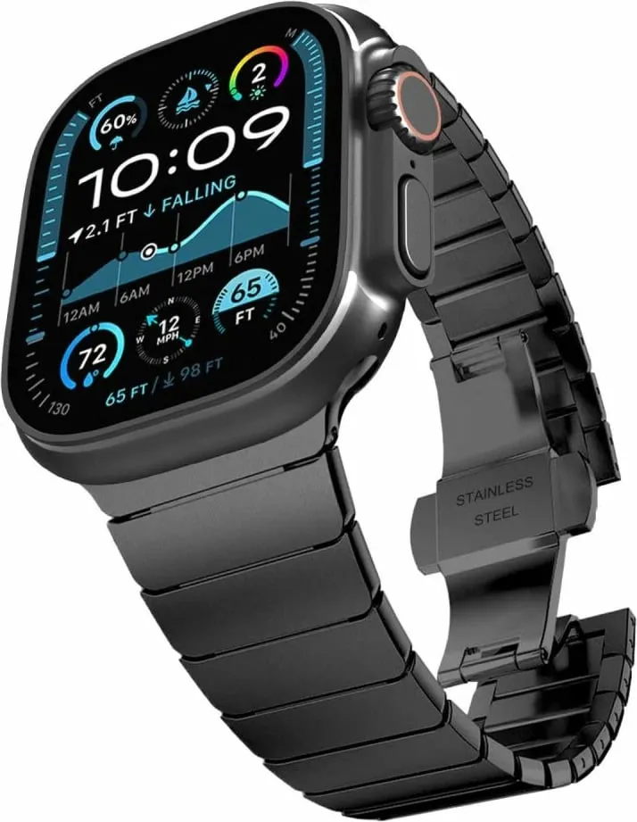 Byzylyk Tech-Protect LinkBand për Apple Watch 44/45/46/49 mm, i zi - 2