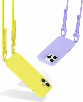 Mbështjellës Tech-Protect MagNecklace për iPhone 15 Plus/14 Plus, MagSafe, Violet, me litar