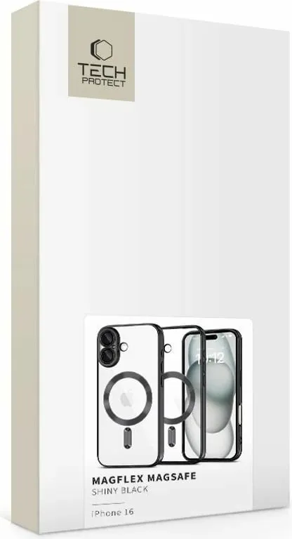 Mbështjellës Tech-Protect MagFlex për iPhone 16, MagSafe, i zi - 3