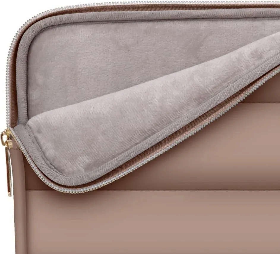 Kasë laptopi Tech-Protect Puffy 13-14", set me çantë aksesorësh, Kafe - 4