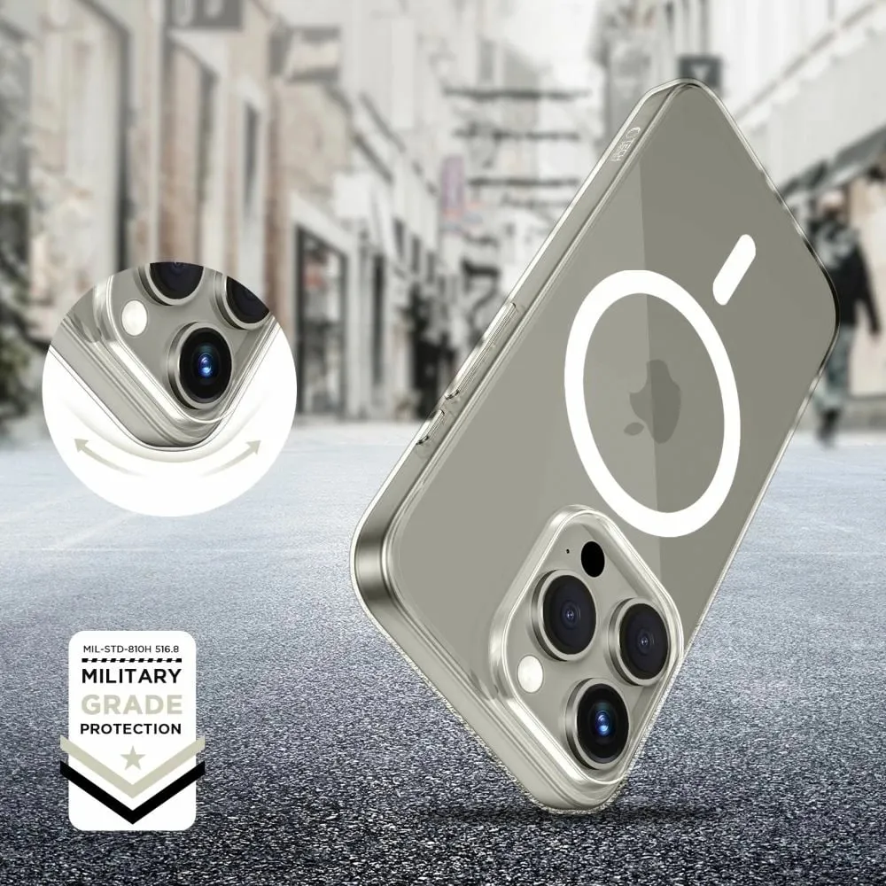 Mbështjellës Tech-Protect FlexAir MagSafe për iPhone 15 Pro, Transparent - 3