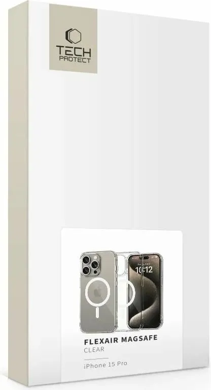 Mbështjellës Tech-Protect FlexAir MagSafe për iPhone 15 Pro, Transparent - 4