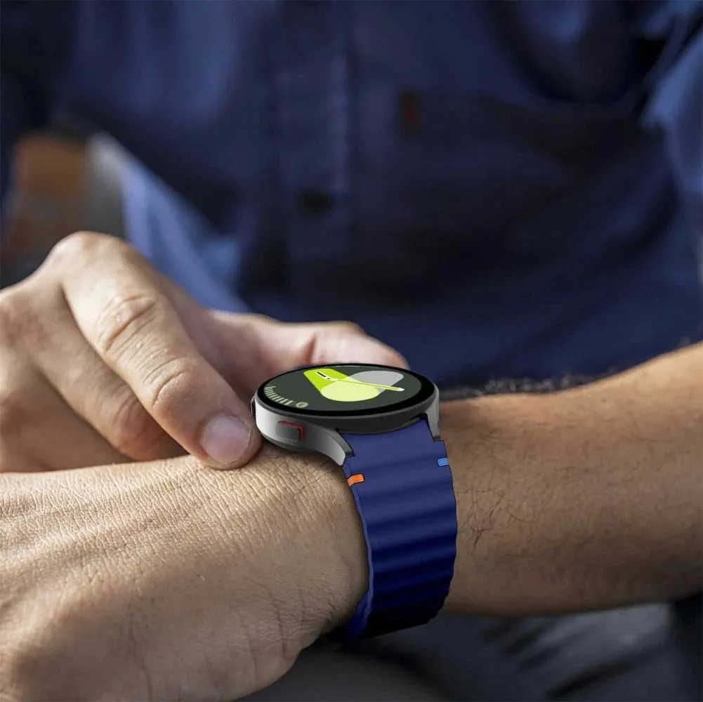 Rrip silikoni Tech-Protect Classic Pro për Samsung Galaxy Watch 4 5 6 7, sport, i zi - 4