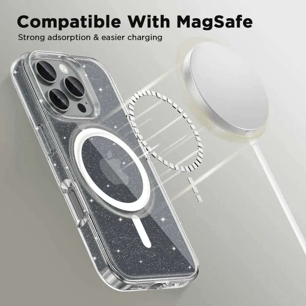 Mbështjellës Tech-Protect FlexAir Hybrid MagSafe për iPhone 16 Pro, Transparent - 2