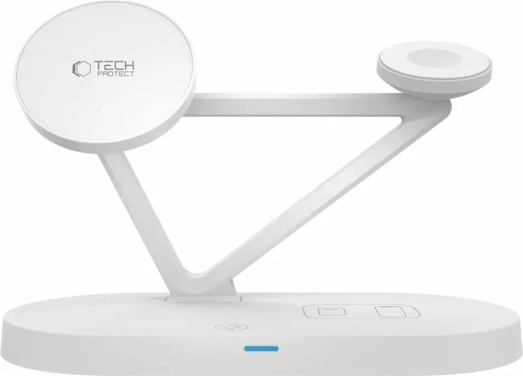 Karikues wireless 3-në-1 Tech-Protect QI15W-A41 me MagSafe, i bardhë - 4