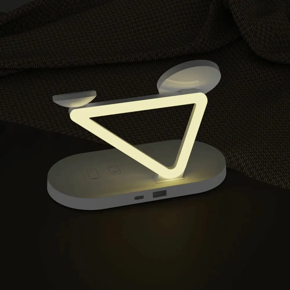 Karikues wireless 3-në-1 Tech-Protect QI15W-A41 me MagSafe, i bardhë - 7