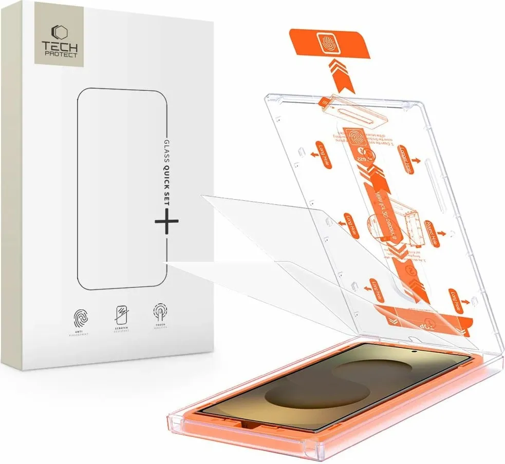 Xham mbrojtës Tech-Protect Quick Set+ për Samsung Galaxy S25 Ultra, Transparent, 2 copë - 1