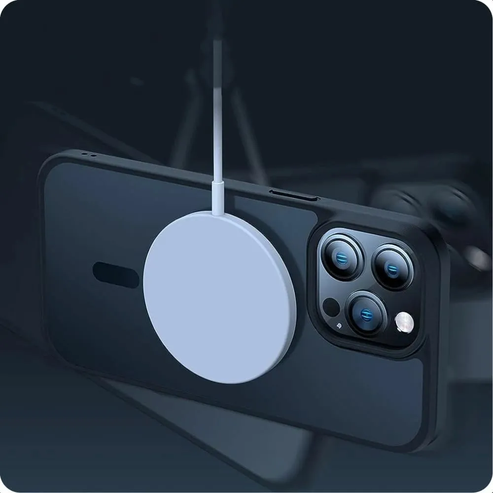 Mbështjellës Tech-Protect MagMat MagSafe për iPhone 15, Gjysem-transparent, Zi - 4