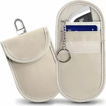 Mbështjellës çelësi makine Tech-Protect KLR100, bllokim RFID, Bezhë