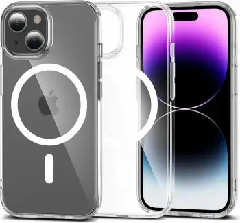 Mbështjellës Tech-Protect FlexAir Hybrid MagSafe për iPhone 15, Transparent