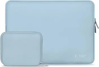 Kasë laptopi Tech-Protect NeoSlim 13-14", set me çantë aksesorësh, Kaltër