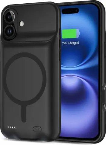 Mbështjellës Tech-Protect PowerCase MagSafe me powerbank 7000mAh për iPhone 16, Zi