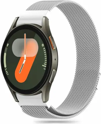 Rrip për smartwatch Tech-Protect MilaneseBand për Samsung Galaxy Watch 4/5/5 Pro/6/7/FE, Argjend