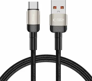 Kabllo Tech-Protect UltraBoost Evo, USB-C në USB-A, 1m, 100W, titanium