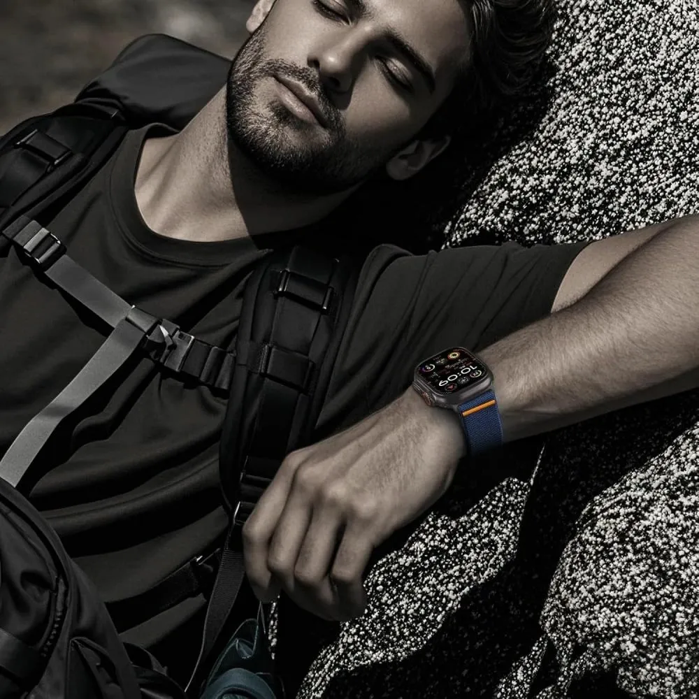 Rrip najloni për Apple Watch Tech-Protect Nylon Clasp, 44/45/46/49 mm, Kaltër - 4