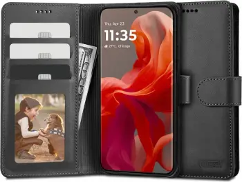 Mbështjellës portofol Tech-Protect për Motorola Moto G85 5G/Moto G8, i zi