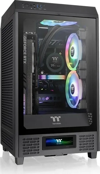 Panel LCD Thermaltake për Kasë The Tower 200, e zezë - 2