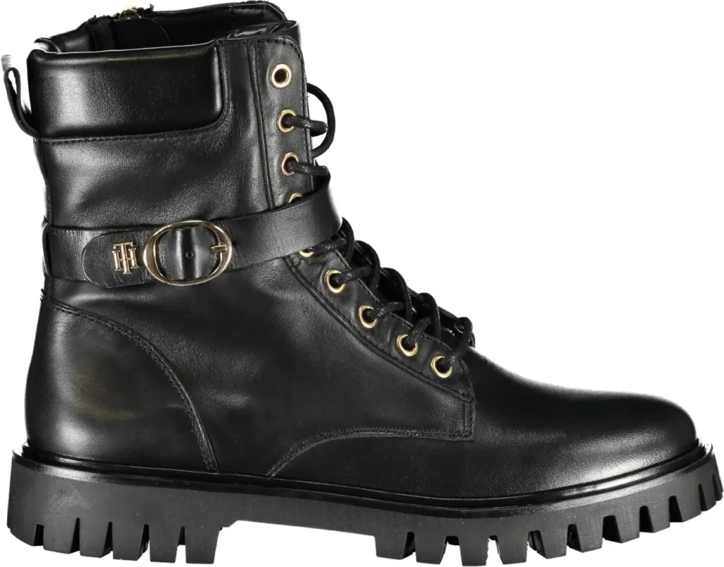 Çizme TOMMY HILFIGER boot femra, të zeza - 1