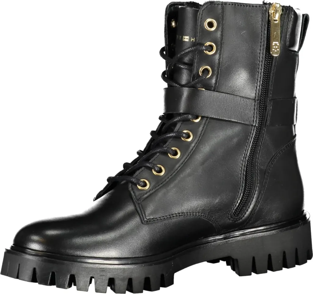 Çizme TOMMY HILFIGER boot femra, të zeza - 3