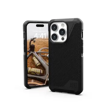 Mbulesë UAG Metropolis LT, për iPhone 15 Pro, MagSafe, Kevlar e zezë