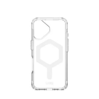 Mbulesë telefoni UAG Plyo Series MagSafe për iPhone 16, transparente, e bardhë