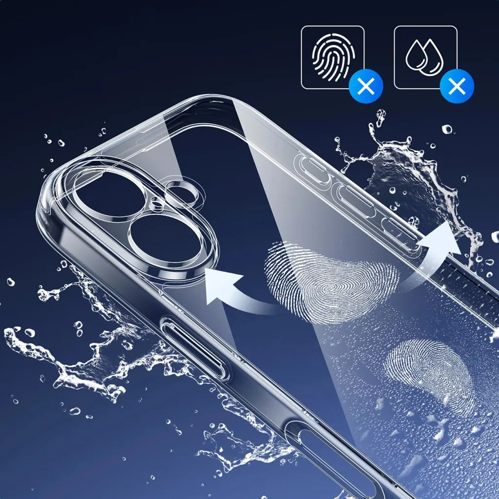 Mbështjellës Ugreen Classy Clear për iPhone 16 Plus, Transparent - 6