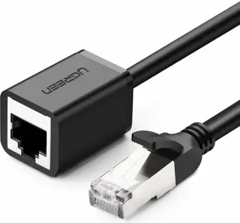 Kabllo rrjeti Ugreen NW112 11282, RJ45 (femër) - RJ45 (mashkull), Cat. 6, 3m, e zezë