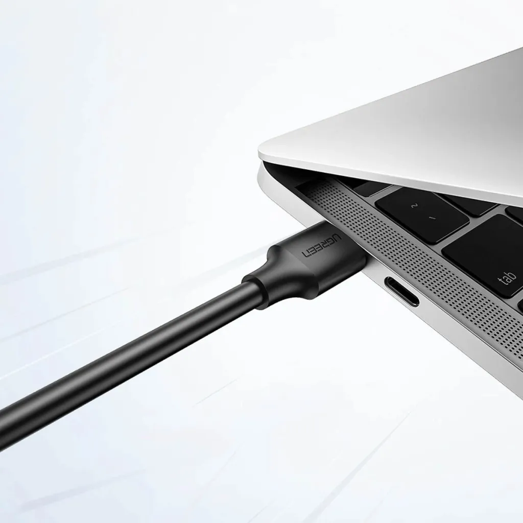 Kabllo Ugreen US128, USB-A 3.0 në USB-A 3.0, 0.5m, e zezë - 2