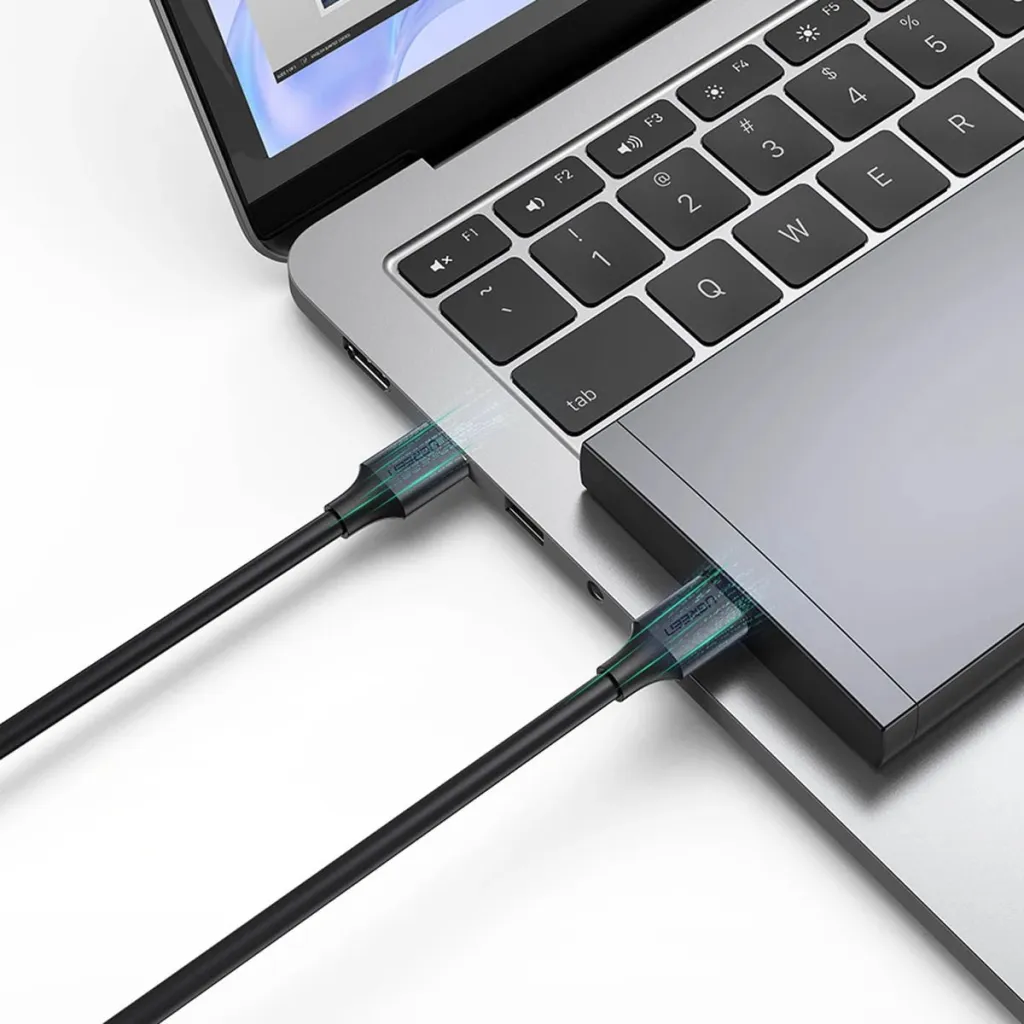 Kabllo Ugreen US128, USB-A 3.0 në USB-A 3.0, 0.5m, e zezë - 4
