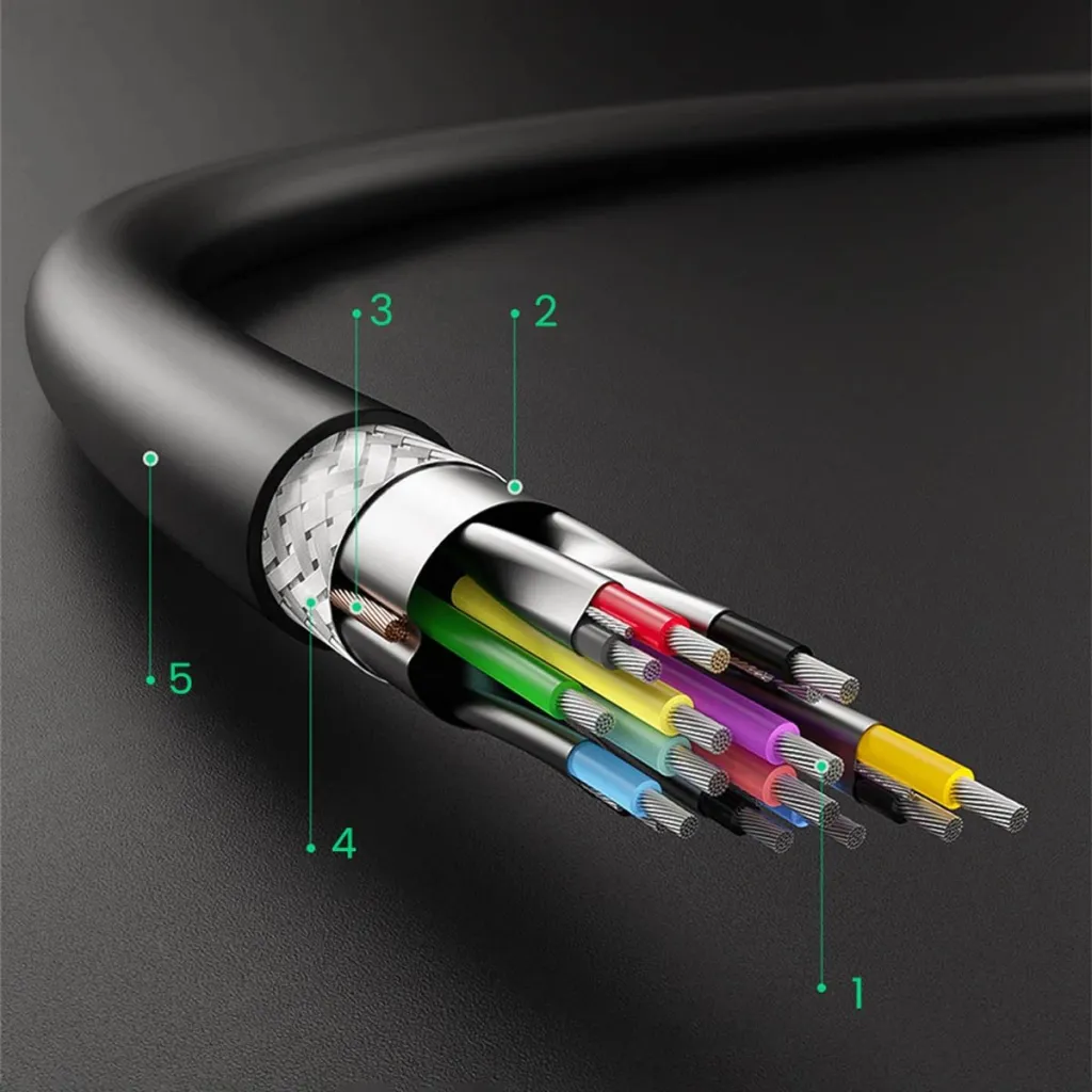 Kabllo Ugreen US128, USB-A 3.0 në USB-A 3.0, 0.5m, e zezë - 8