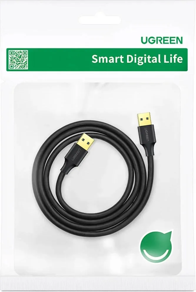 Kabllo Ugreen US128, USB-A 3.0 në USB-A 3.0, 0.5m, e zezë - 10