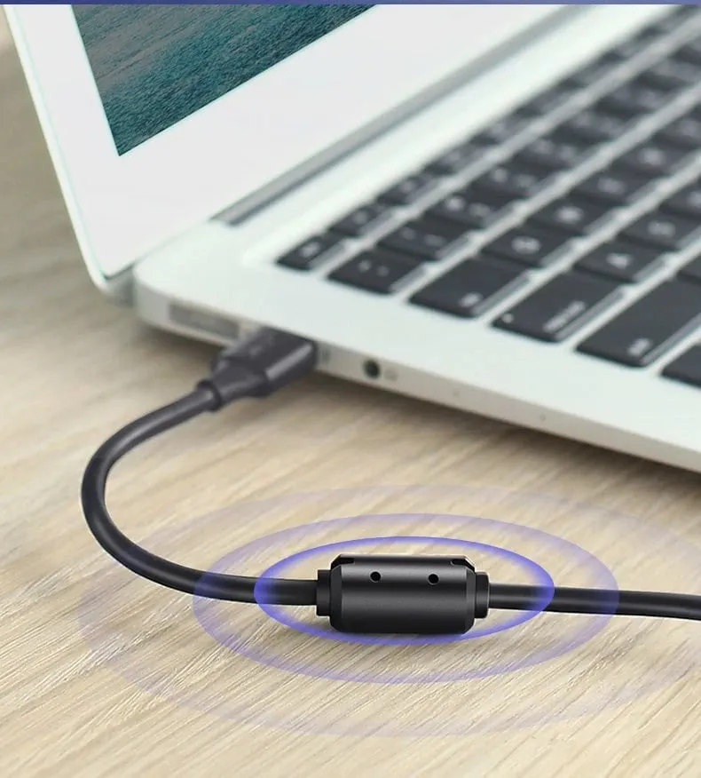 Kabllo printeri Ugreen USB-B në USB-A, 1.5m, e zezë - 6