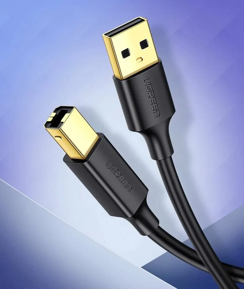 Kabllo printeri Ugreen USB-B në USB-A, 1.5m, e zezë - 8