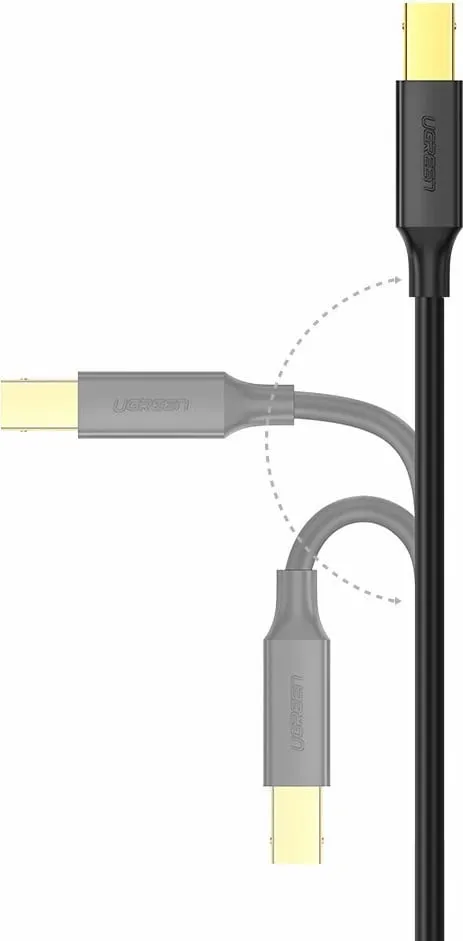 Kabllo printeri Ugreen USB-B në USB-A, 1.5m, e zezë - 9