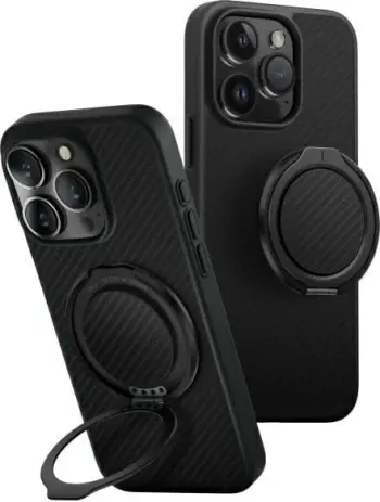 Mbështjellës UNIQ Keva Air për iPhone 16 Pro 6.3", MagClick, i zi