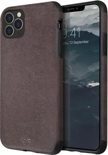 Mbështjellës UNIQ Sueve për iPhone 11 Pro Max, Gri e errët