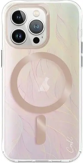 Mbështjellës UNIQ Coehl Willow për iPhone 15 Pro, me magnet MagSafe, iridescent